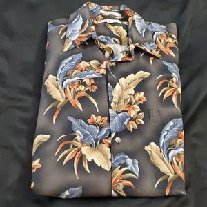 MENS VINTAGE FLORAL SHIRT PIERRE CARDIN SIZE L